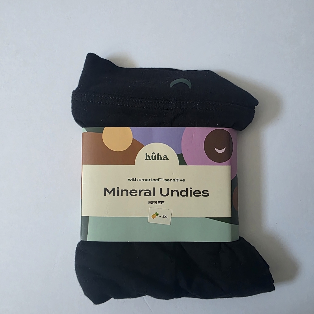 Huha Underwear Black Brief- Size XXL